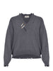 A PAPER KID Maglie F5PKWOJP087 100 Grigio