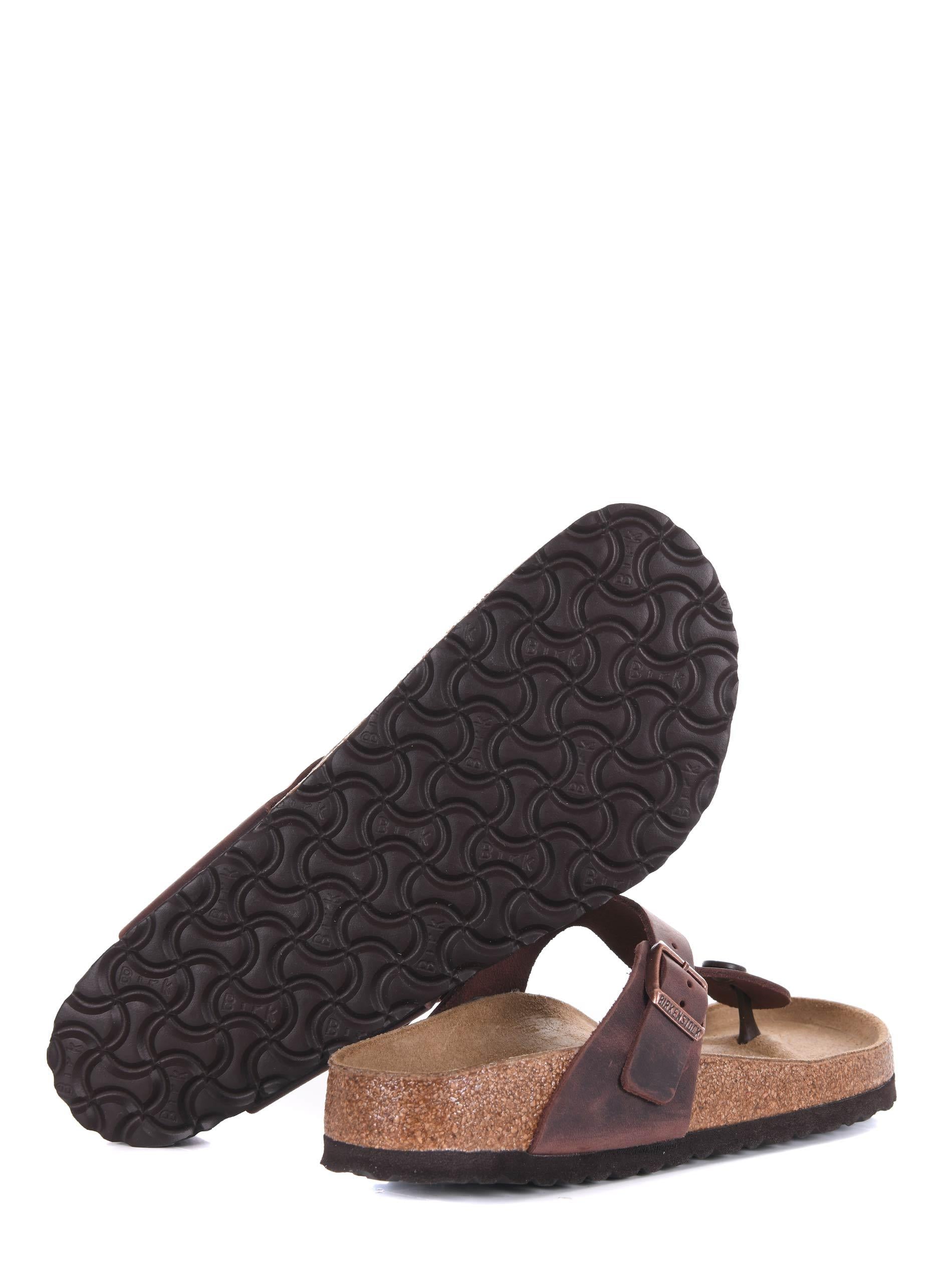 Ciabatte infradito Birkenstock "gizeh habana" 
