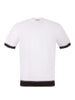 CLAQ T-shirt CQ1200012 BIANCO Bianco/marrone