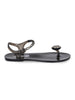 MENGHI Sandals 727-SW BLACK GEL Black