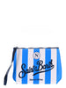MC2 SAINT BARTH Pouch ALIN001 07441L Light Blue/White