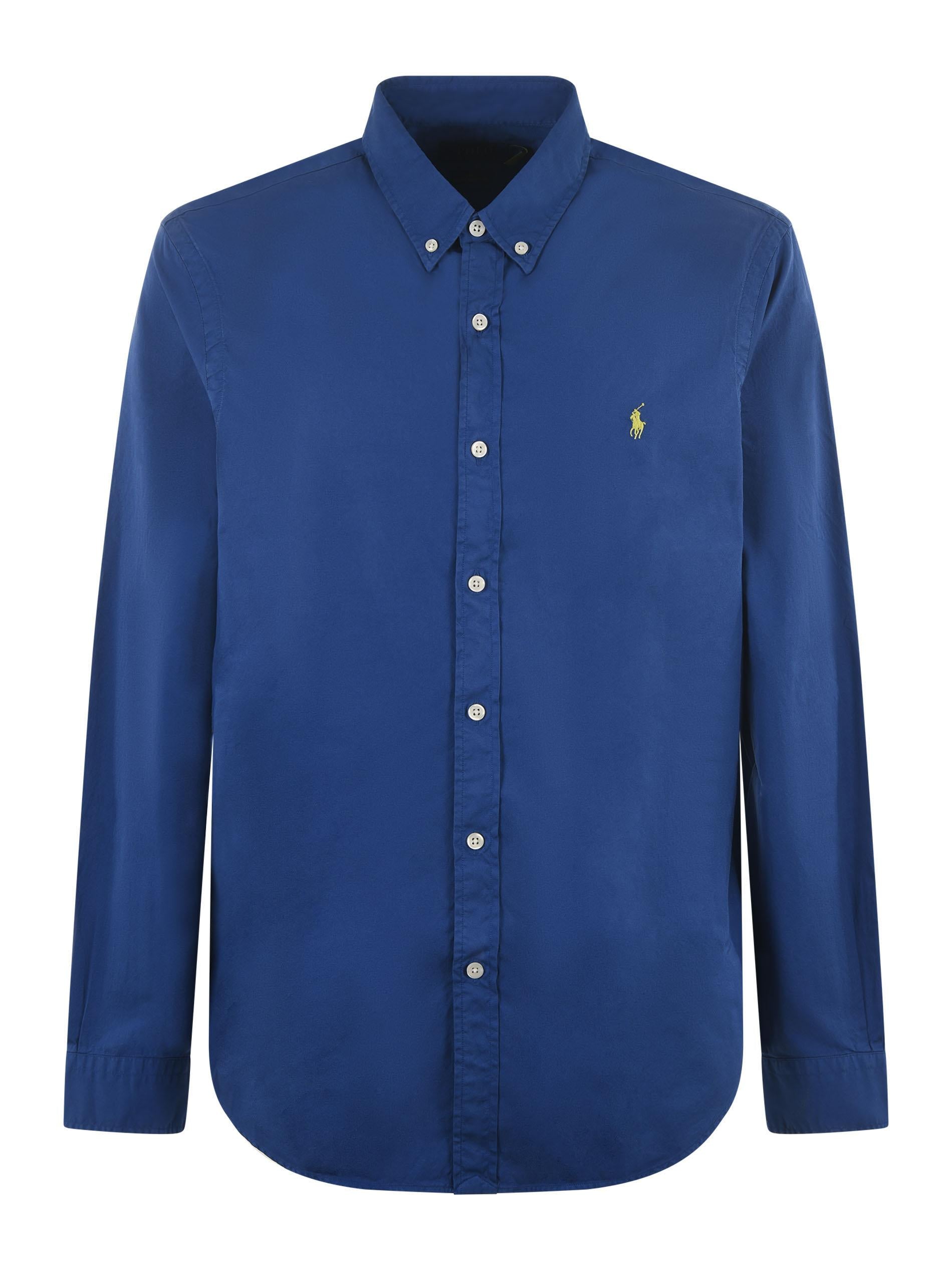 Camicia Polo Ralph Lauren in twill di cotone 