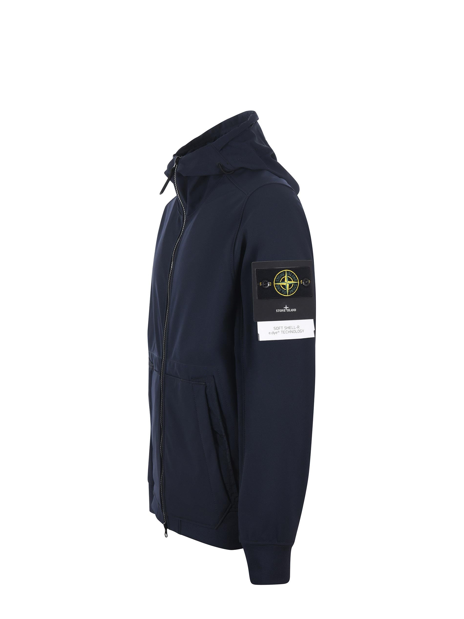 Giubbotto Stone Island "soft shell-r  e-dye technology" in jersey 
